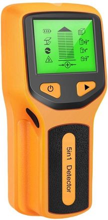 No Brand Detector De Vigas De Pared 5 En 1 - Pantalla Lcd Hd - Amarillo - Detector Electr&oacute;nico De Vigas - Apto Para Tuber&iacute;as De Madera Y Cables De Corriente Al
