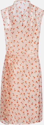 Jil Sander Abito midi con stampa floreale