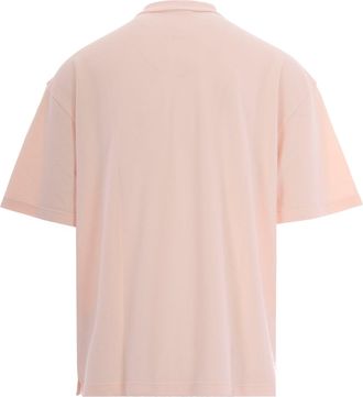 Maison Kitsun&eacute; Mens Polo Shirt Oversized Mauve Cotton T-shirts And Polos