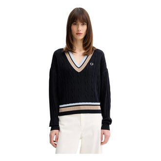 Fred Perry Mujer, Jerseys, Azul, Talla: M