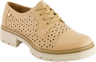 Andrea Womens Classic Oxford Shoes In Beige