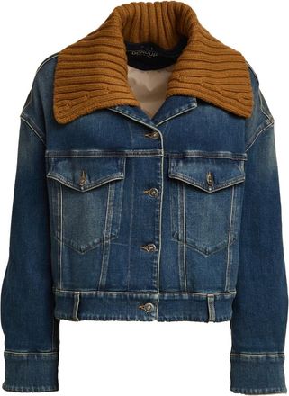 Dondup Dames, Jassen, Blauw, Maat: S Katoen