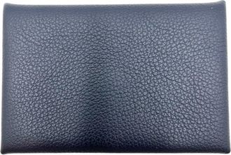 Herm&egrave;s Navy Epsom Leather Coin Purse/Coin Case (Pre-Owned)
