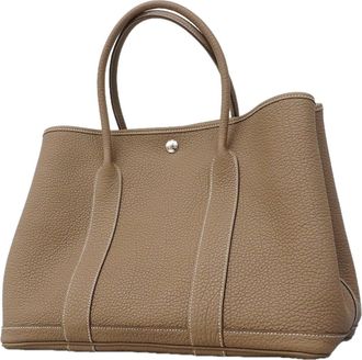 Herm&egrave;s Etoupe Gray Negonda Leather Tote Bag (Pre-Owned)