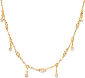 Girls Crew Copacabana Droplet 18k Gold Plated Necklace at Nordstrom