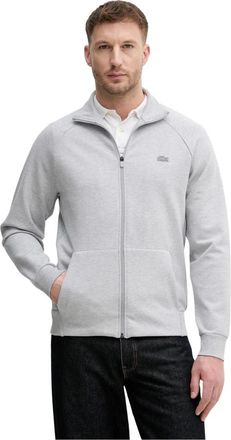 Lacoste Sudadera con cremallera de punto doble - Sweatshirts & Hoodies - Hombre - Gris - 2XL
