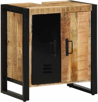 vidaXL Armario De Ba&ntilde;o Marr&oacute;n 55 X 35 X 60 Cm Madera Maciza De Mango Vidaxl