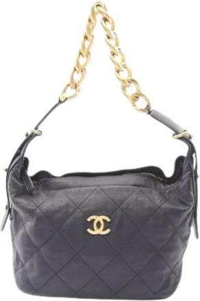 Chanel Pre-owned As 2910 Schoudertas - Dames - Vintage Schoudertas - Blauw - ONE Size - Leer - Vintage
