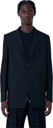 Rick Owens Wollen blazer met inkeping - Heren - Blazers - Zwart - S - Wol - Jassen