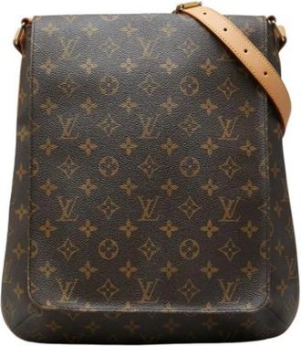Louis Vuitton Pre-owned Vintage Shoulder Bag - Dames - Vintage Schoudertas - Bruin - ONE Size - Leer - Vintage