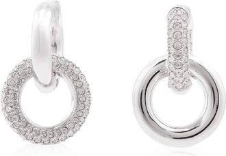 Swarovski Dextera Pierced Earrings Interlinked Rhodium Shiny Clear