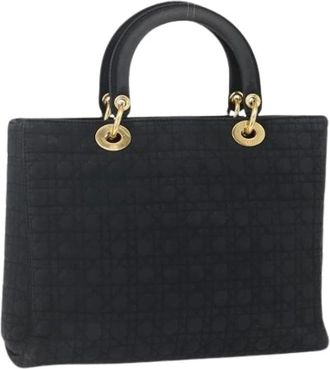 Dior Pre-owned Handbags, female, Black, Size: ONE SIZE Pre-owned Nylon Hand Bag