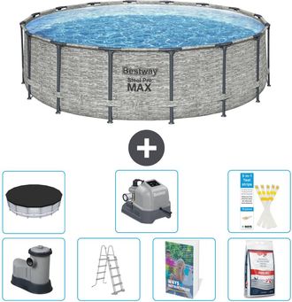 Bestway Piscina Bestway Steel Pro Max Redonda - 488x122 Cm - 8-piezas S649