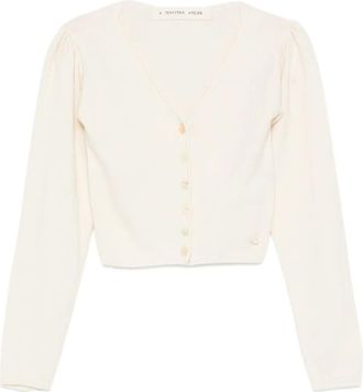 A Tentative Atelier cropped cardigan - women - Fabric - 36 - Neutrals