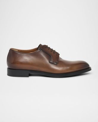 Ermenegildo Zegna Men & apos;s Leather Lace-Up Derby Loafers