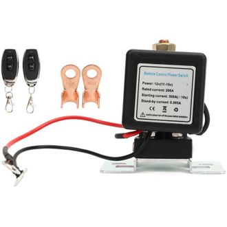 OEM Interruptor De Desconexi&oacute;n De Bater&iacute;a De Coche, Disyuntor Principal De Alta Corriente Con 2 Mandos A Distancia 12v-crezuo