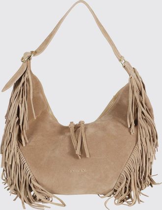 Orciani Borsa Isola Orciani in camoscio con frange