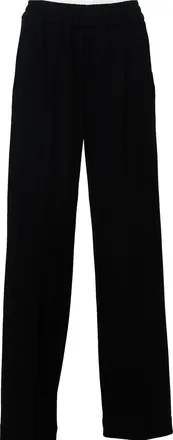 Circolo 1901 Wide Leg Wool Jersey Wide-Leg Pants