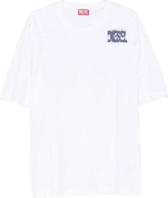 Diesel T-shirt met korte mouwen en logo - Heren - T-shirts - Wit - S - Tops