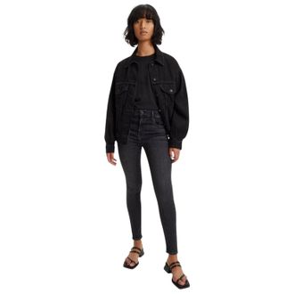 Levi's Dames/Dames High Rise Skinny Jeans (Zwarte Mustang)