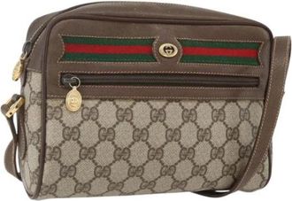 Gucci Pre-owned Plastic Cross Body Bag - Dames - Vintage Schoudertas - Beige - ONE Size - Vintage