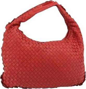 Bottega Veneta Pre-owned Intrecciato Schoudertas - Dames - Vintage Schoudertas - Rood - ONE Size - Leer - Vintage