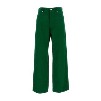Max Mara Wide Jeans - female - Max Mara - Wide Jeans - Green - M - Jeans