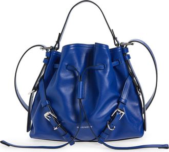 Givenchy Small Voyou Leather Bucket Bag in Blue at Nordstrom