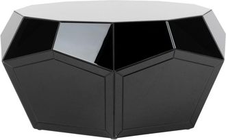 Adda Home Mesa negro de cristal 99x92x46cm