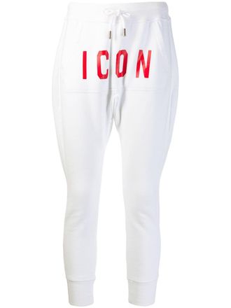 Dsquared2 ICON sports trousers - women - Cotton - S - White