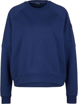 Stoic MerinoFleece335 MMXX. Lulea Crew Merinopullover für Damen | blau