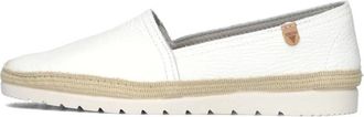 Verbenas Schoenen, Dames, Wit, 42 EU, Leer, Witte NOA Espadrilles met leren voetbed