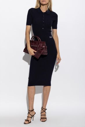 Dsquared2 Wool Dress, Womens, Navy Blue