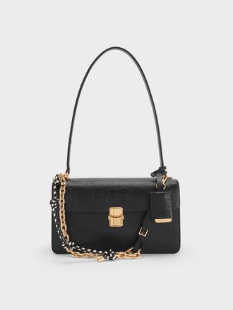 Charles & Keith Acelynn Rope-Chain Shoulder Bag
