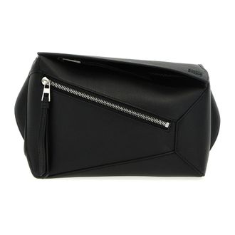 Loewe Tassen, Heren, Zwart, ONE Size, Leer, Kleine Puzzle Heuptas