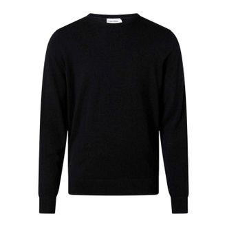 Calvin Klein Heren Merino Wol Trui (Zwart)