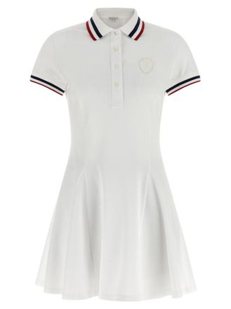 Brunello Cucinelli White Logo embroidery tennis dress