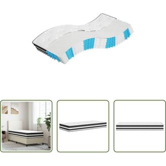 vidaXL vidaXL Sostegno per schiena - Materasso a Molle Insacchettate Medio 80x200 cm