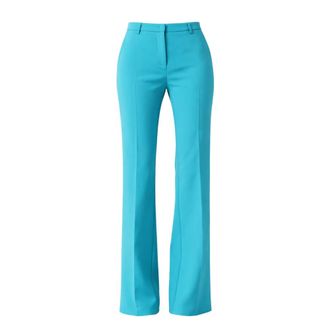 Pinko Straight Trousers, female, Blue, Size: 2XS Straight Trousers