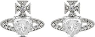 Vivienne Westwood Ariella Oorbellen - Dames - Oorbellen - Grijs - ONE Size - Nylon - Accessoires
