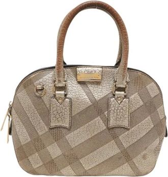 Burberry Pre-owned Handbags, female, Brown, Size: ONE SIZE Pre-owned Orchard Bowling Bag