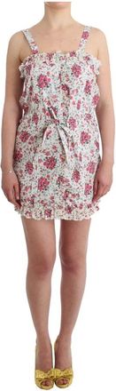 Ermanno Scervino Bloemen Zomerjurk - Dames - Korte kleedjes - Veelkleurig - L - Katoen - Kleedjes
