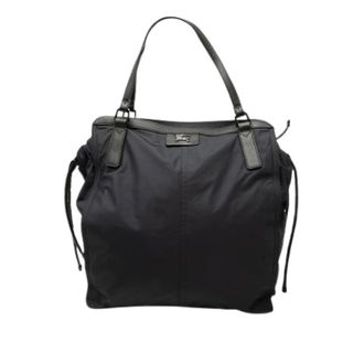 Burberry Pre-owned Buckleigh Tote Bag - Dames - Vintage Shopper - Blauw - ONE Size - Leer - Vintage