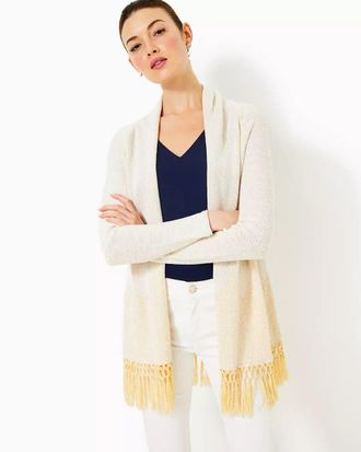 Lilly Pulitzer Tatum Long Fringe Hem Cardigan