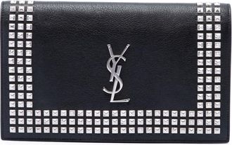 Saint Laurent Pre-owned Saint Laurent Studded Leather Monogram Clutch Ladies Y58ZS2A2S86PFUTG