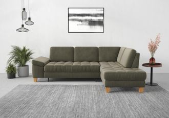 Sit&more Ecksofa »Westham L-Form« mit Ottomane, mit oder ohne Bettfunktion, Bettkasten, Verstellung