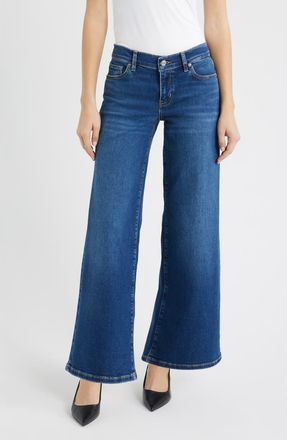 Frame Denim Le Slim Palazzo Wide Leg Jeans in Femma at Nordstrom, Size 24