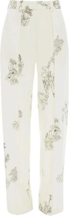 Victoria Beckham Wijde pijpen broek - Dames - Wijde Broeken - Veelkleurig - XS - Broeken