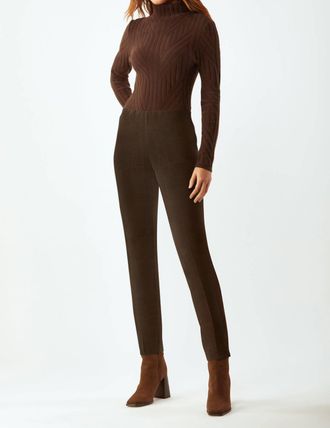 ECRU Springfield Classic Pull On Pant In Chocolate Plaid