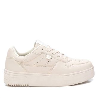 Xti Womens Lace-Up Sneakers In Beige